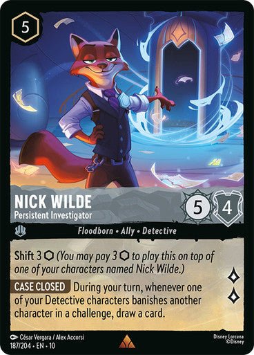 Nick Wilde (Non - foil) - Con T de Tlacuache - Ravensburger