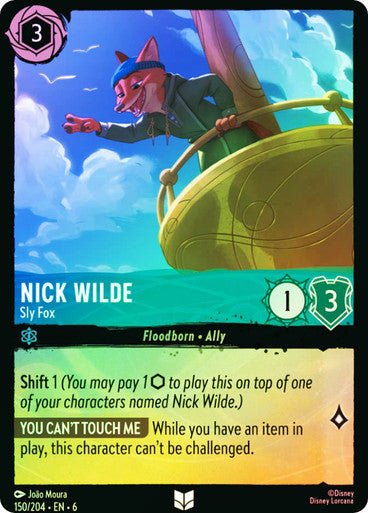 Nick Wilde - Sly Fox ( Cold Foil ) - Con T de Tlacuache - Ravensburger