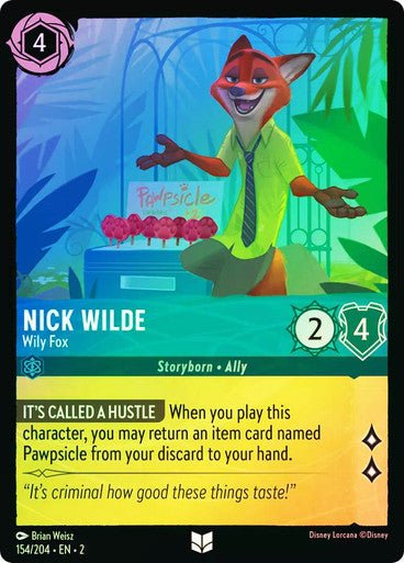 Nick Wilde - Wily Fox (Cold Foil) - Con T de Tlacuache - Ravensburger