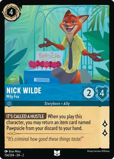 Nick Wilde - Wily Fox (Non - foil) - Con T de Tlacuache - Ravensburger