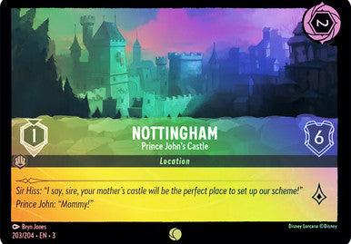 Nottingham - Prince John's Castle (Cold Foil)