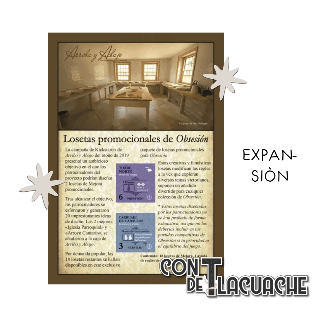 Obsesión: Losetas Promo (Expansión) | Maldito Games - Con T de Tlacuache - Maldito Games