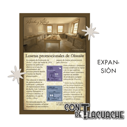 Obsesión: Losetas Promo (Expansión) | Maldito Games - Con T de Tlacuache - Maldito Games