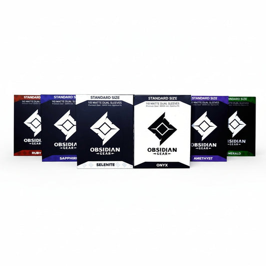 Obsidian Gear Dual Matte Sleeves (110 pzas) - Con T de Tlacuache - Obsidian Gear