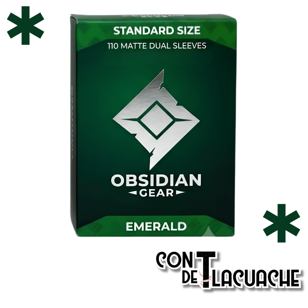 Obsidian Gear Dual Matte Sleeves (110 pzas) | Obsidian Gear - Con T de Tlacuache - Obsidian Gear
