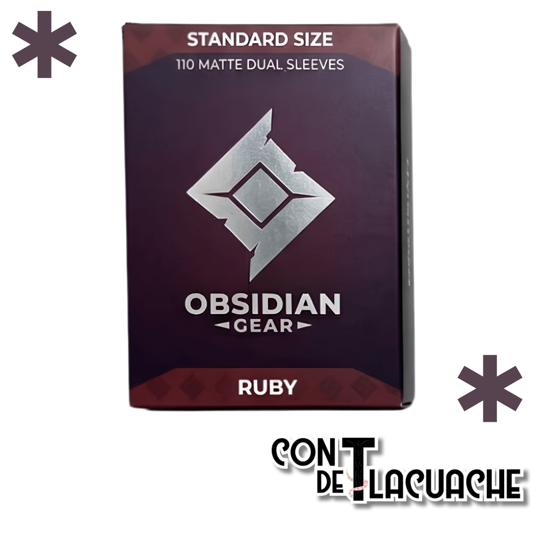 Obsidian Gear Dual Matte Sleeves (110 pzas) | Obsidian Gear - Con T de Tlacuache - Obsidian Gear