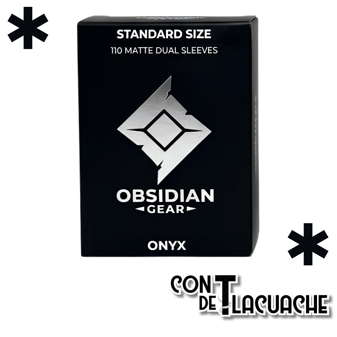 Obsidian Gear Dual Matte Sleeves (110 pzas) | Obsidian Gear - Con T de Tlacuache - Obsidian Gear