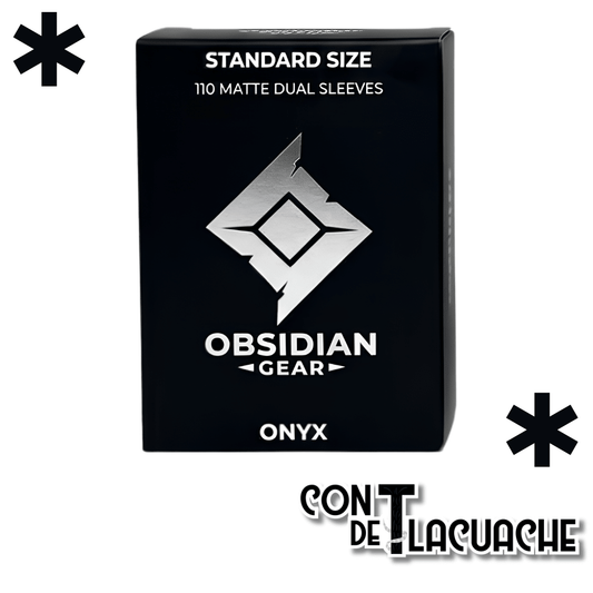 Obsidian Gear Dual Matte Sleeves (110 pzas) | Obsidian Gear - Con T de Tlacuache - Obsidian Gear