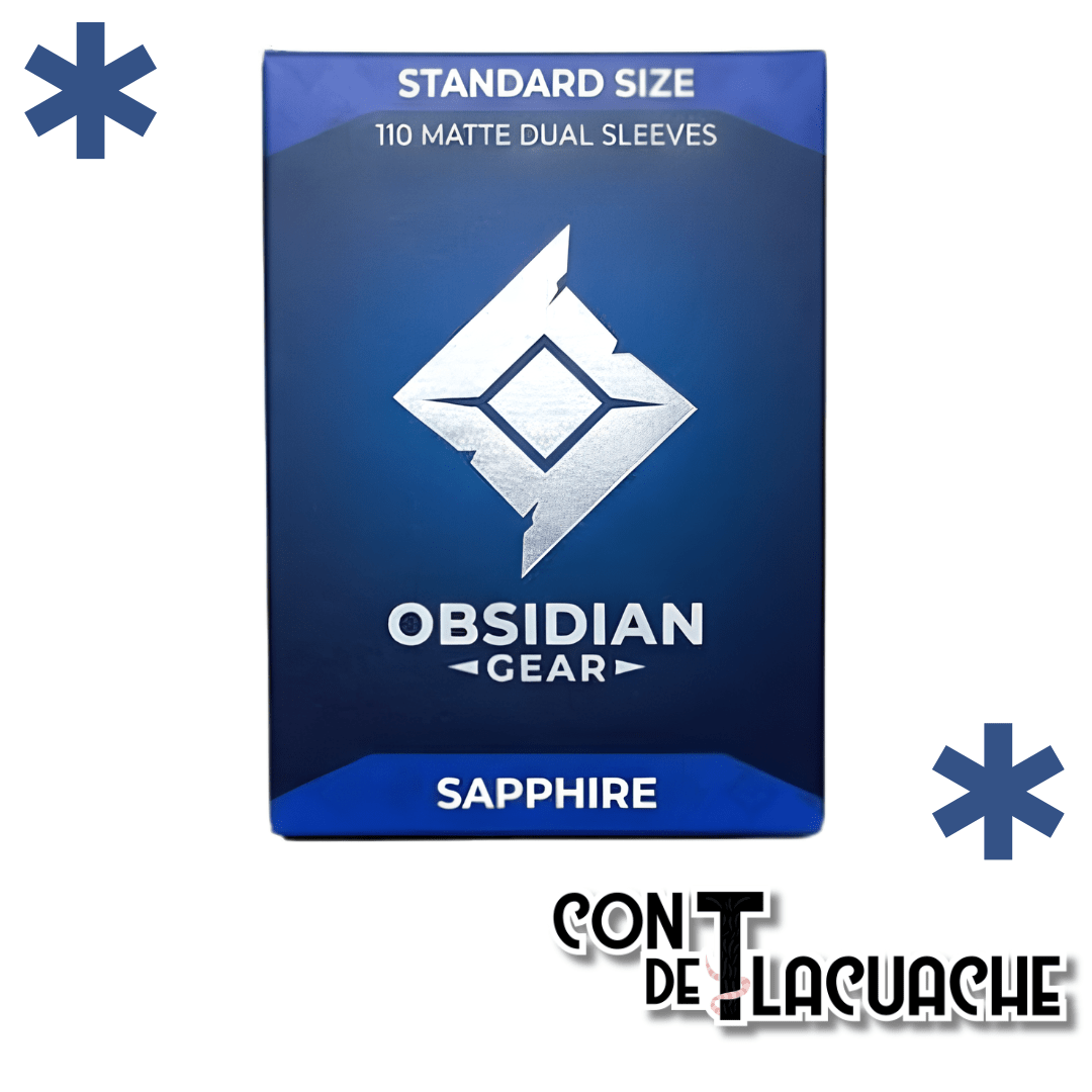 Obsidian Gear Dual Matte Sleeves (110 pzas) | Obsidian Gear - Con T de Tlacuache - Obsidian Gear