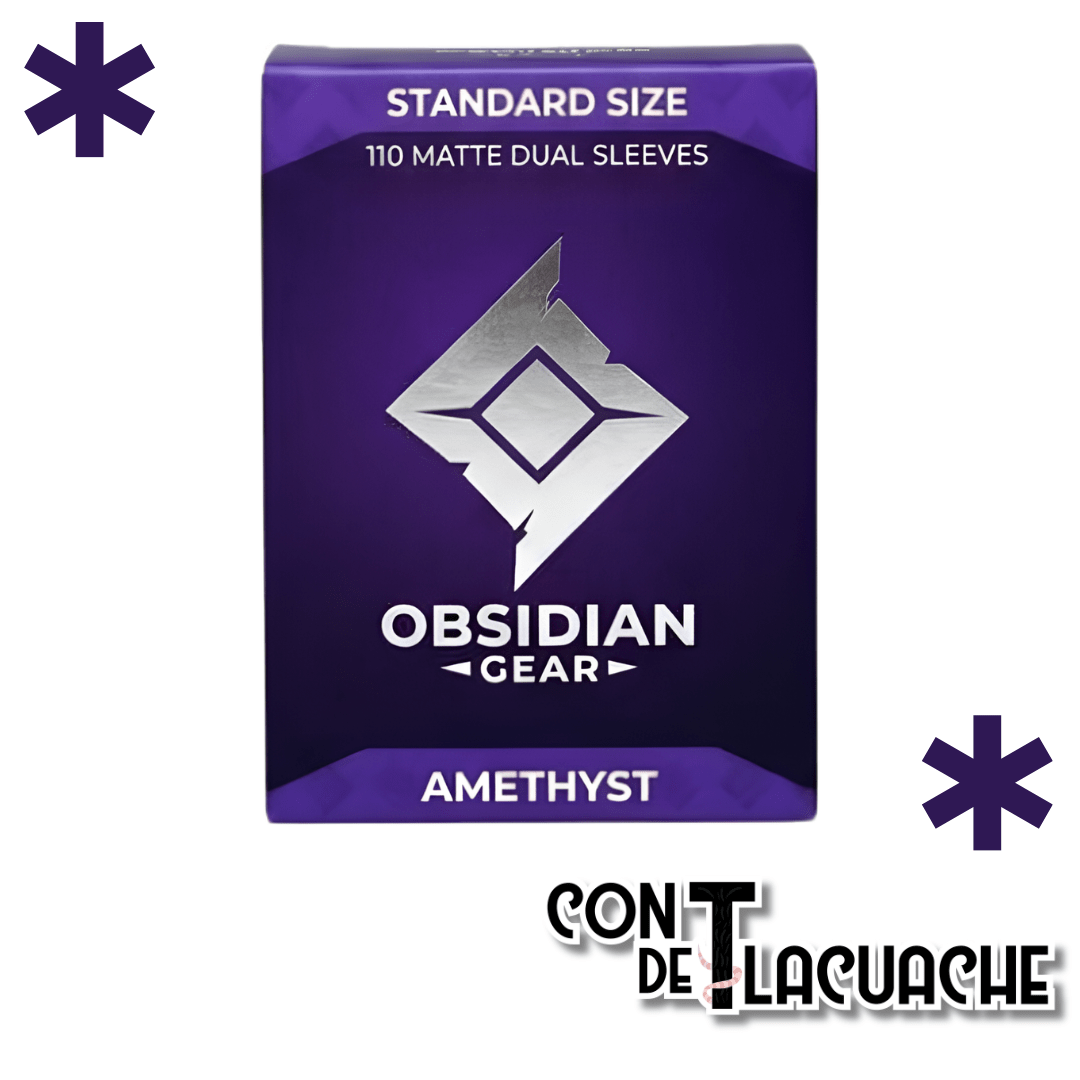 Obsidian Gear Dual Matte Sleeves (110 pzas) | Obsidian Gear - Con T de Tlacuache - Obsidian Gear