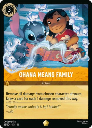 Ohana Means Family (Non - foil) | Ravensburger - Con T de Tlacuache - Ravensburger