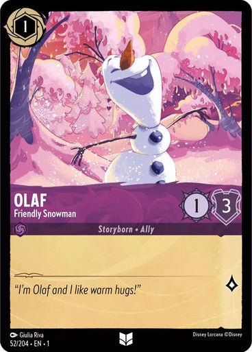 Olaf - Friendly Snowman ( Non - foil ) - Con T de Tlacuache - Ravensburger