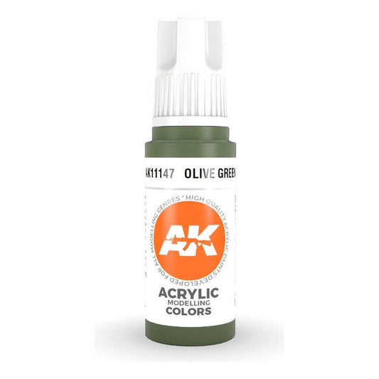 Olive Green 17Ml | Ak Interactive - Con T de Tlacuache - AK Interactive