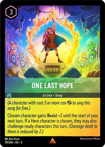 One Last Hope ( Cold Foil ) | Ravesburger - Con T de Tlacuache - Ravensburger