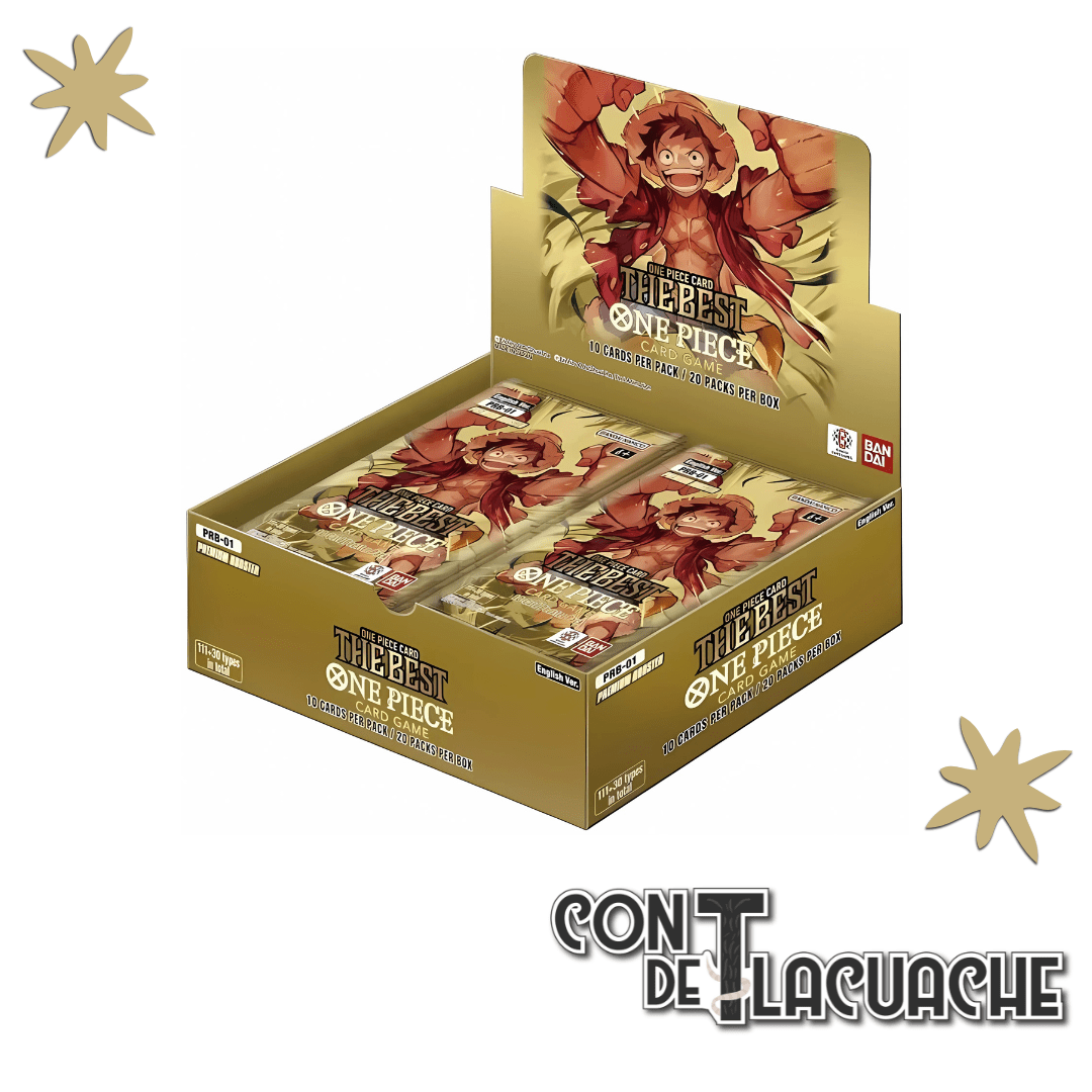 One Piece TCG Premium Booster The Best (20 pz) | BANDAI - Con T de Tlacuache - Con T de Tlacuache
