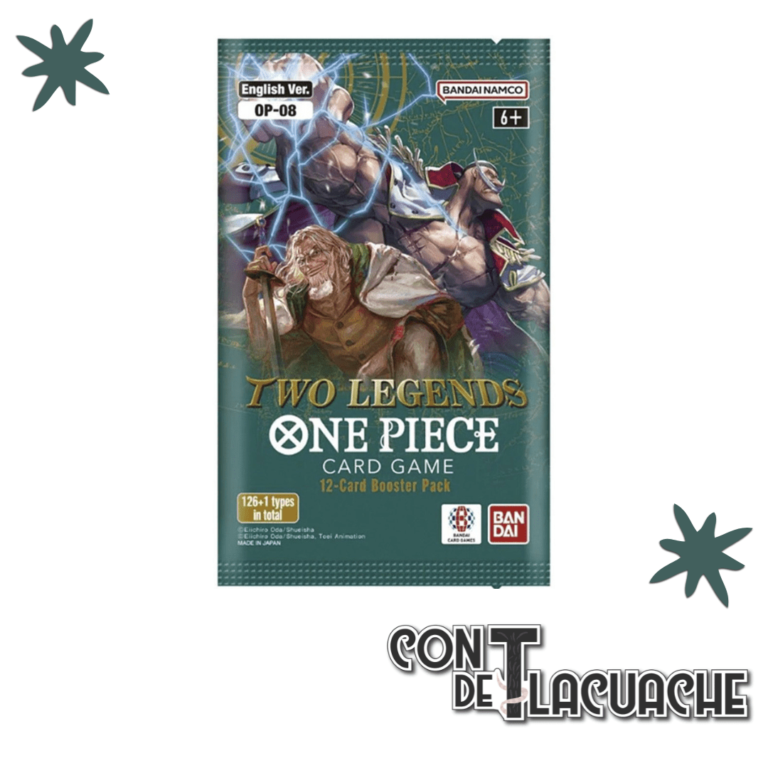 One Piece Two Legends Booster Pack (1 pza) | Bandai - Con T de Tlacuache - Bandai