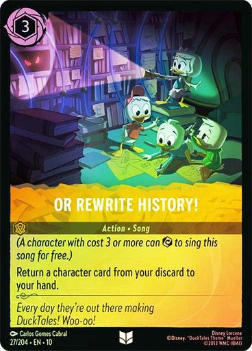 Or Rewrite History! (Cold Foil) - Con T de Tlacuache - Ravensburger