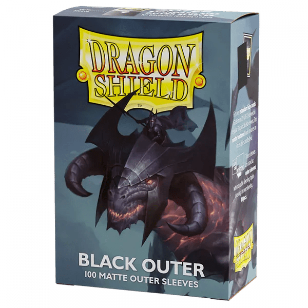 Outer Sleeves - Matte Black Standard 100pz | Dragon Shield - Con T de Tlacuache - Dragonshield
