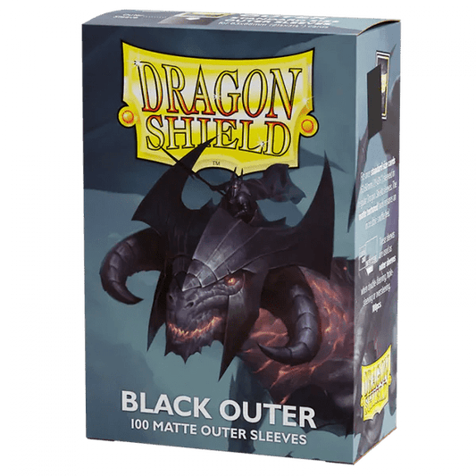 Outer Sleeves - Matte Black Standard 100pz | Dragon Shield - Con T de Tlacuache - Dragonshield