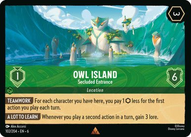 Owl Island - Secluded Entrance ( Non - foil ) - Con T de Tlacuache - Ravensburger
