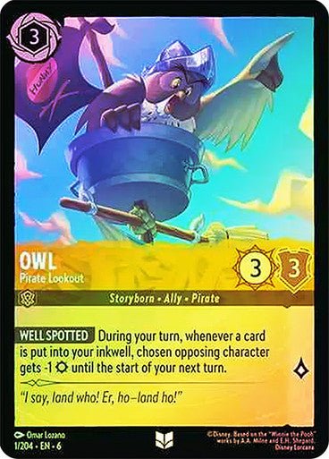 Owl - Pirate Lookout ( Cold Foil ) - Con T de Tlacuache - Ravensburger