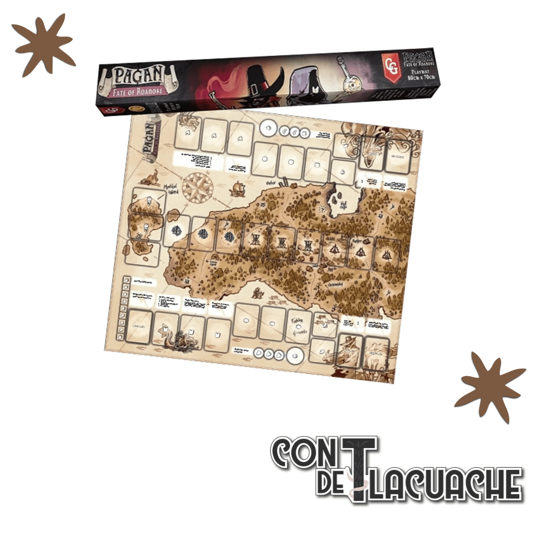 Pagan Fate of Roanoke Playmat | Capstone Games - Con T de Tlacuache - Con T de Tlacuache