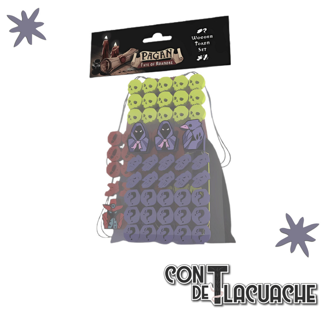 Pagan: Fate of Roanoke Wooden Token Kit | Capstone Games - Con T de Tlacuache - Con T de Tlacuache