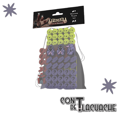 Pagan: Fate of Roanoke Wooden Token Kit | Capstone Games - Con T de Tlacuache - Con T de Tlacuache
