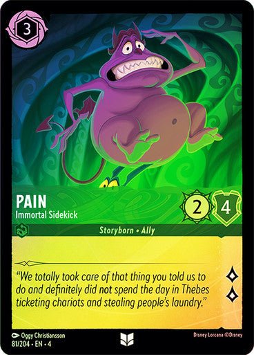 Pain - Immortal Sidekick ( Cold Foil ) | Ravesburger - Con T de Tlacuache - Ravensburger