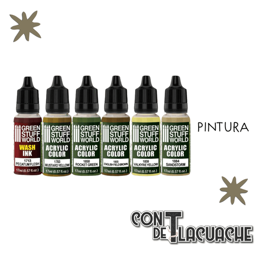 Paint Set - Desert Camo Dust (Box X6) | Green Stuff World - Con T de Tlacuache - Green Stuff World