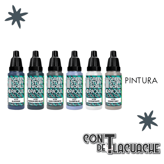 Paint Set - Opaque Colors Cold (Box X6) | Green Stuff World - Con T de Tlacuache - Green Stuff World