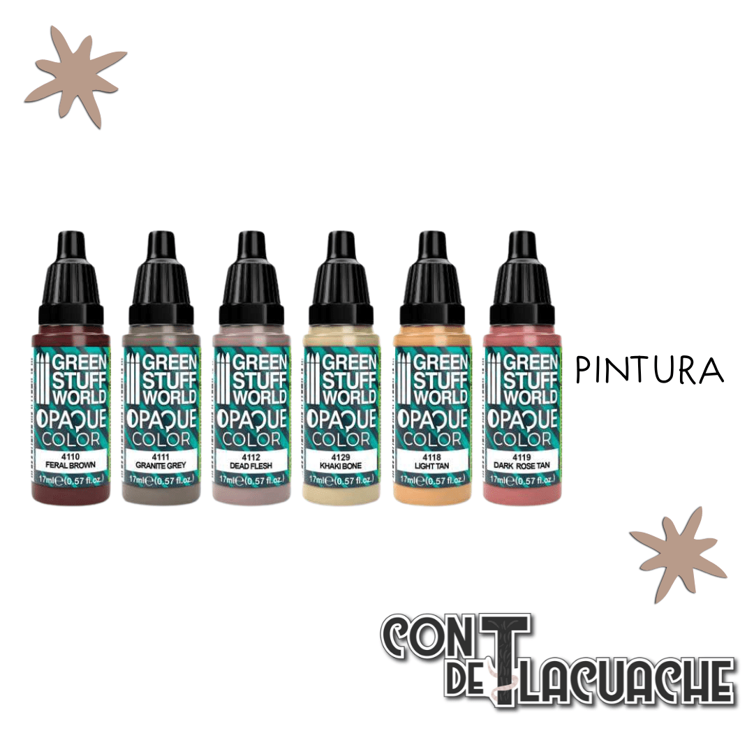 Paint Set - Opaque Flesh Colors (Box X6) | Green Stuff World - Con T de Tlacuache - Green Stuff World