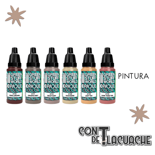 Paint Set - Opaque Flesh Colors (Box X6) | Green Stuff World - Con T de Tlacuache - Green Stuff World