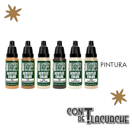 Paint Set - Skeleton Bones (Box X6) | Green Stuff World - Con T de Tlacuache - Green Stuff World