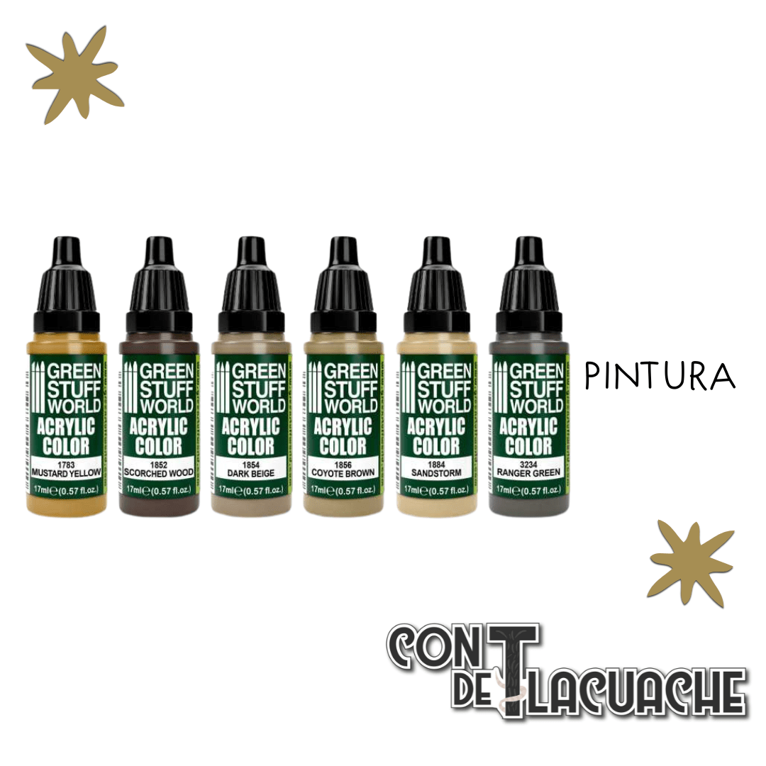 Paint Set - Wood & Bark ( Box X6) | Green Stuff World - Con T de Tlacuache - Green Stuff World