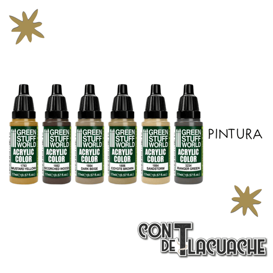 Paint Set - Wood & Bark ( Box X6) | Green Stuff World - Con T de Tlacuache - Green Stuff World