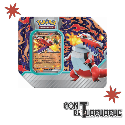 Paldean Partners Skeledirge Tin | Pokémon TCG - Con T de Tlacuache - Pokemon