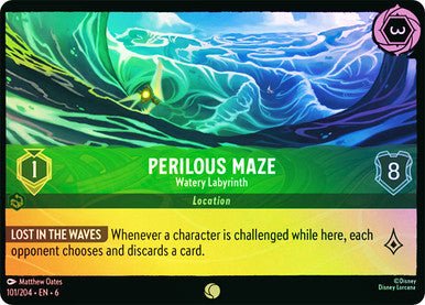 Perilous Maze - Watery Labyrinth ( Cold Foil ) - Con T de Tlacuache - Ravensburger