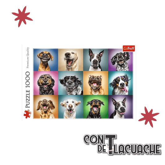 Perritos Divertidos (1000pzas) | Trefl - Con T de Tlacuache - Trefl