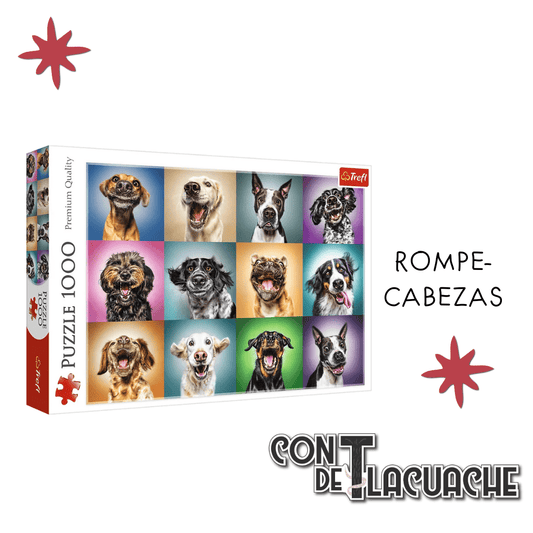 Perritos Divertidos (1000pzas) | Trefl - Con T de Tlacuache - Trefl