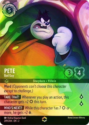 Pete - Bad Guy (Inkwash Foil) - Con T de Tlacuache - Ravensburger