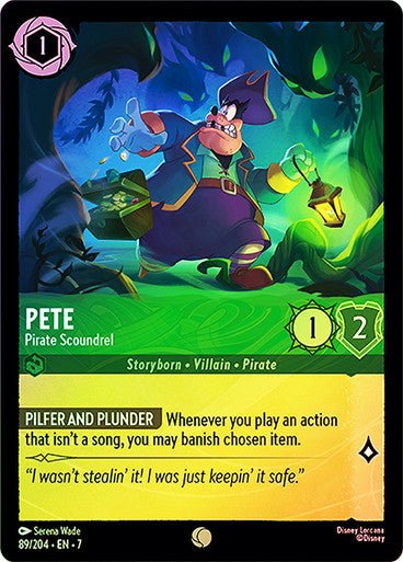 Pete - Pirate Scoundrel (Cold Foil) - Con T de Tlacuache - Ravensburger