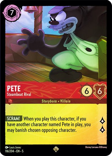 Pete - Steamboat Rival (Cold Foil ) - Con T de Tlacuache - Ravensburger