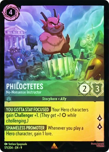 Philoctetes - No - Nonsense Instructor (Cold Foil) - Con T de Tlacuache - Ravensburger