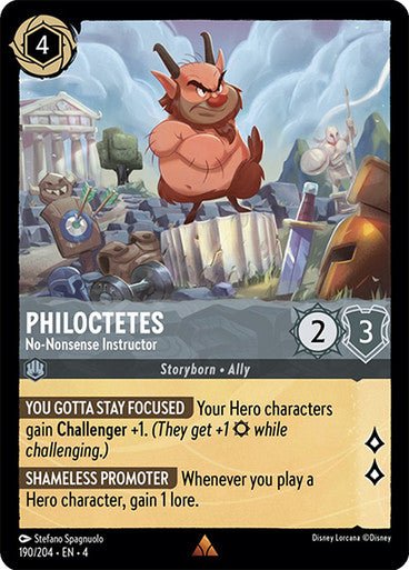 Philoctetes - No - Nonsense Instructor ( Non - foil ) | Ravesburger - Con T de Tlacuache - Ravensburger