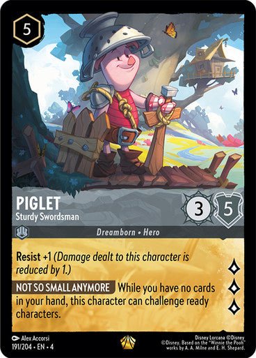 Piglet - Sturdy Swordsman ( Non - foil ) | Ravesburger - Con T de Tlacuache - Ravensburger