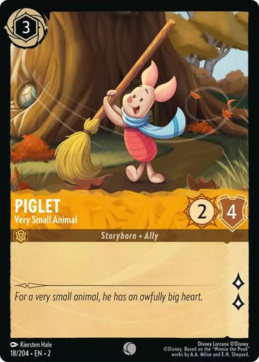 Piglet - Very Small Animal (Non - foil) - Con T de Tlacuache - Ravensburger