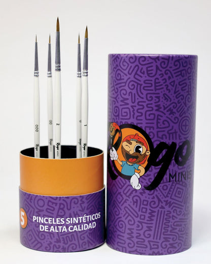 Pinceles de alta calidad | Rogo Minis - Con T de Tlacuache - Rogo Minis