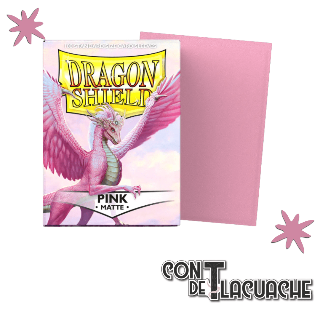 Pink Matte 100 pzs | Dragon Shield - Con T de Tlacuache - Con T de Tlacuache