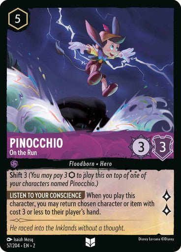 Pinocchio - On the Run (Non - foil) - Con T de Tlacuache - Ravensburger